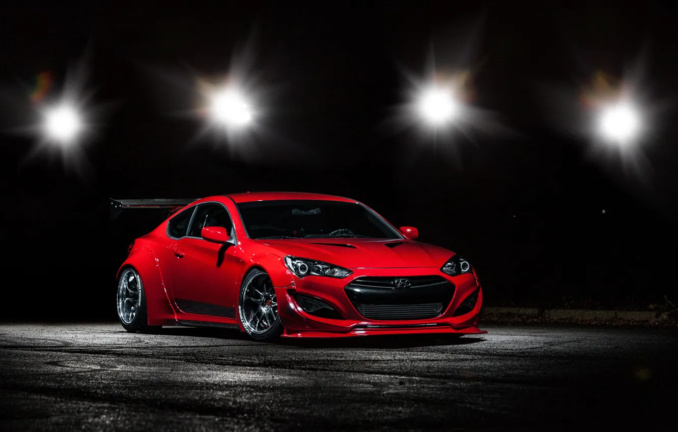 Photo wallpaper Hyundai, Coupe, Genesis, 2014, BTR