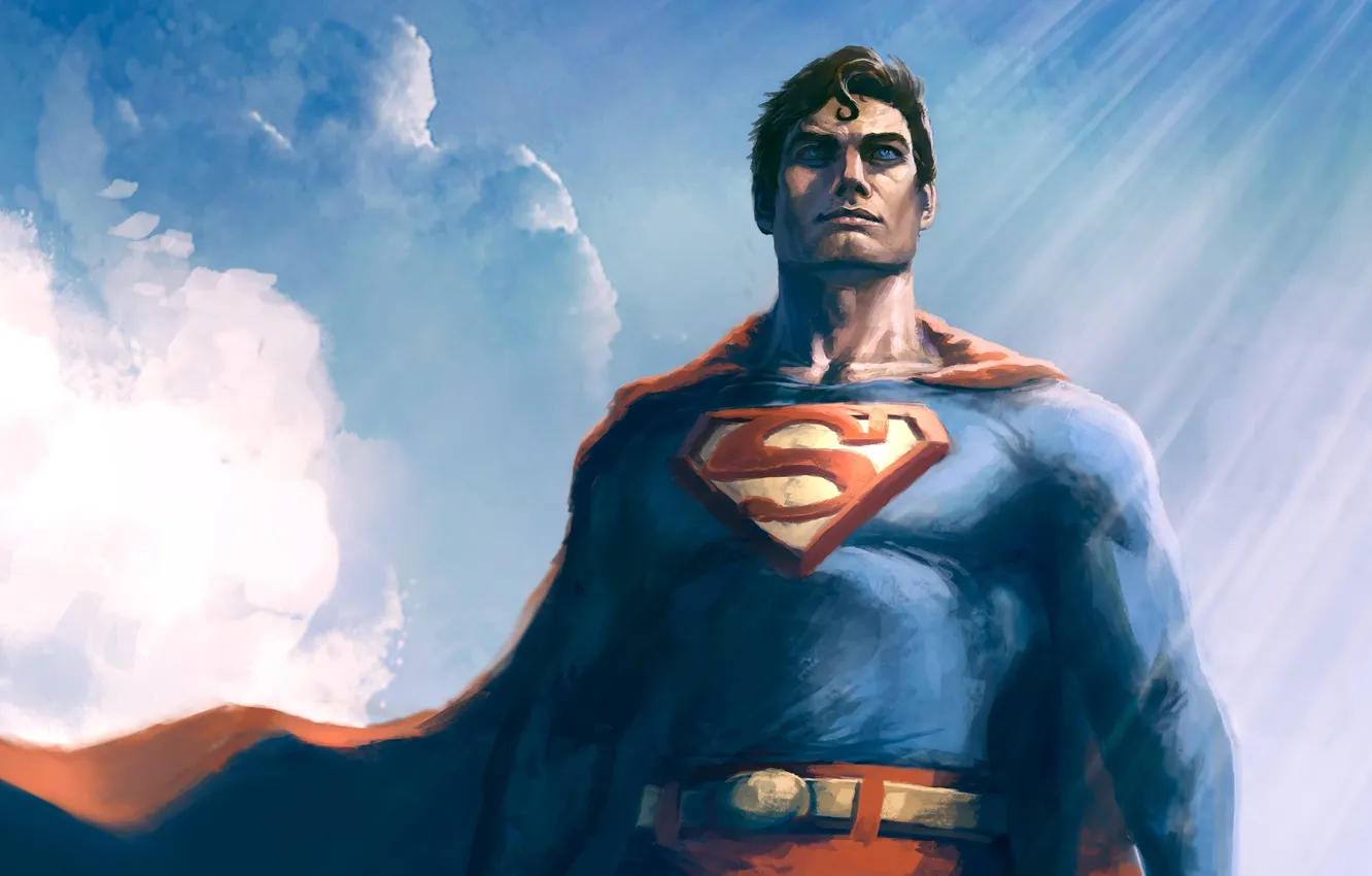 Photo wallpaper superman, cloak, dc comics, superhero, Clark Kent, clark kent, Kal-El