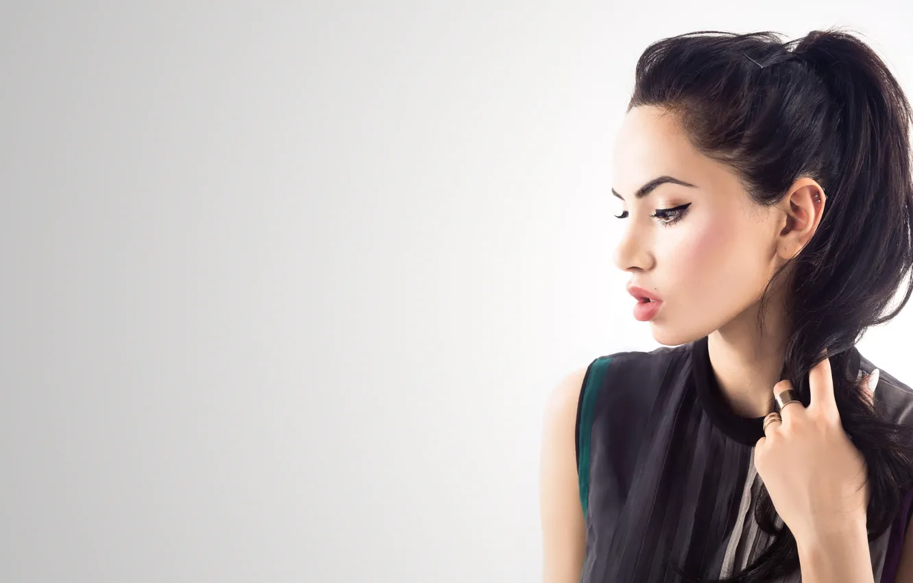 Photo wallpaper girl, hot, sexy, eyes, smile, beautiful, figure, model