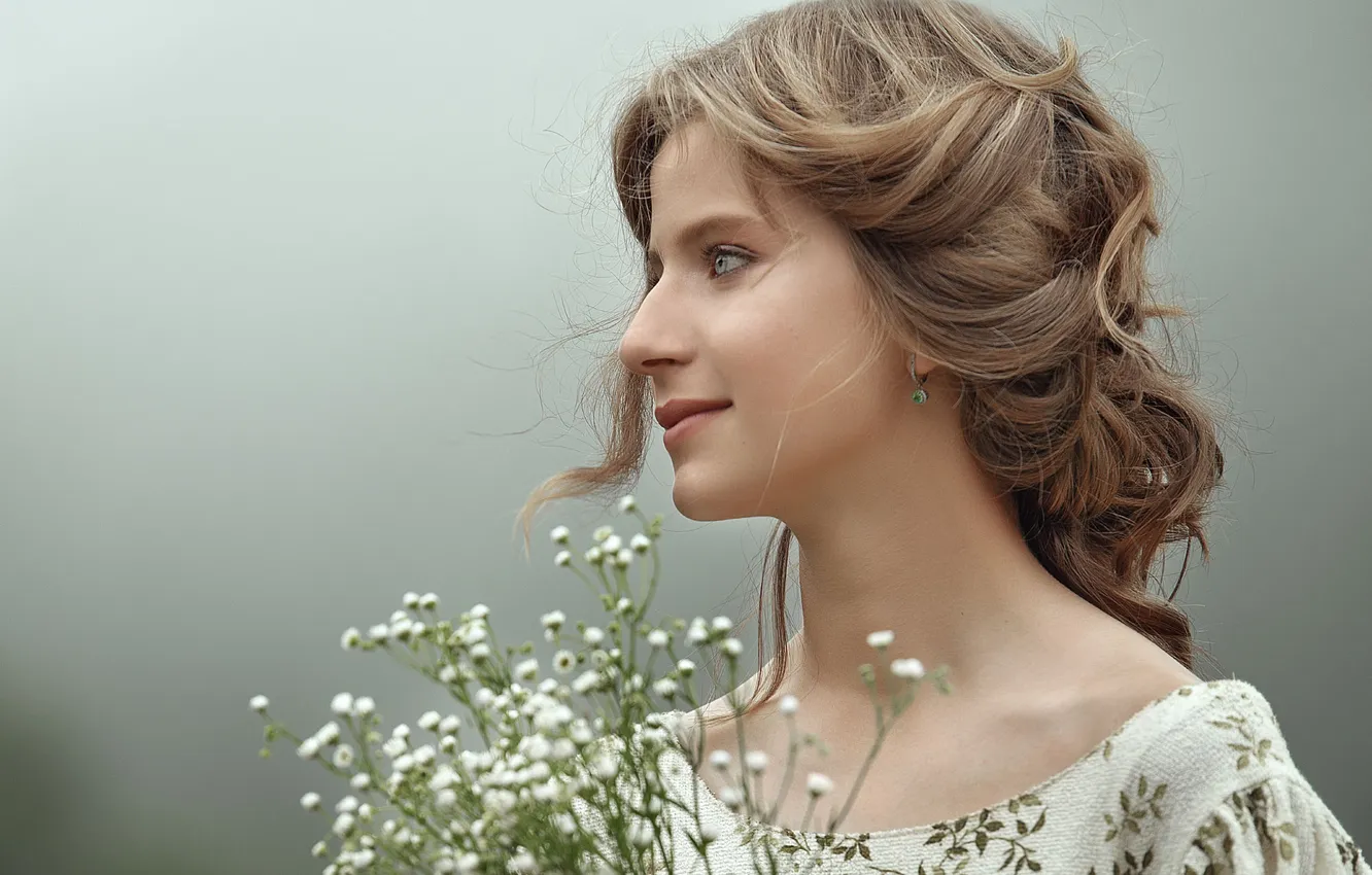 Photo wallpaper Natalia Tkacheva, blonde, blurred background