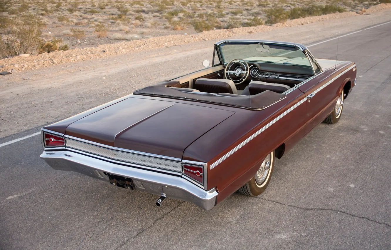 Photo wallpaper Dodge, rear view, 1965, Convertible, Custom 880