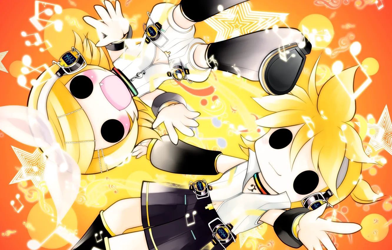 Photo wallpaper background, doll, anime, art, vocaloid, Vocaloid, characters