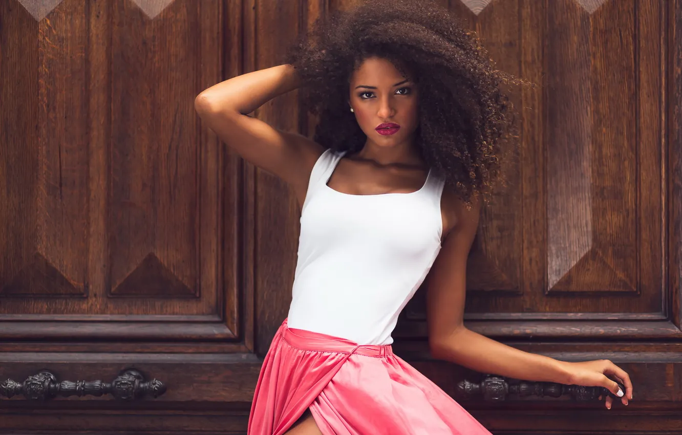 Photo wallpaper look, girl, background