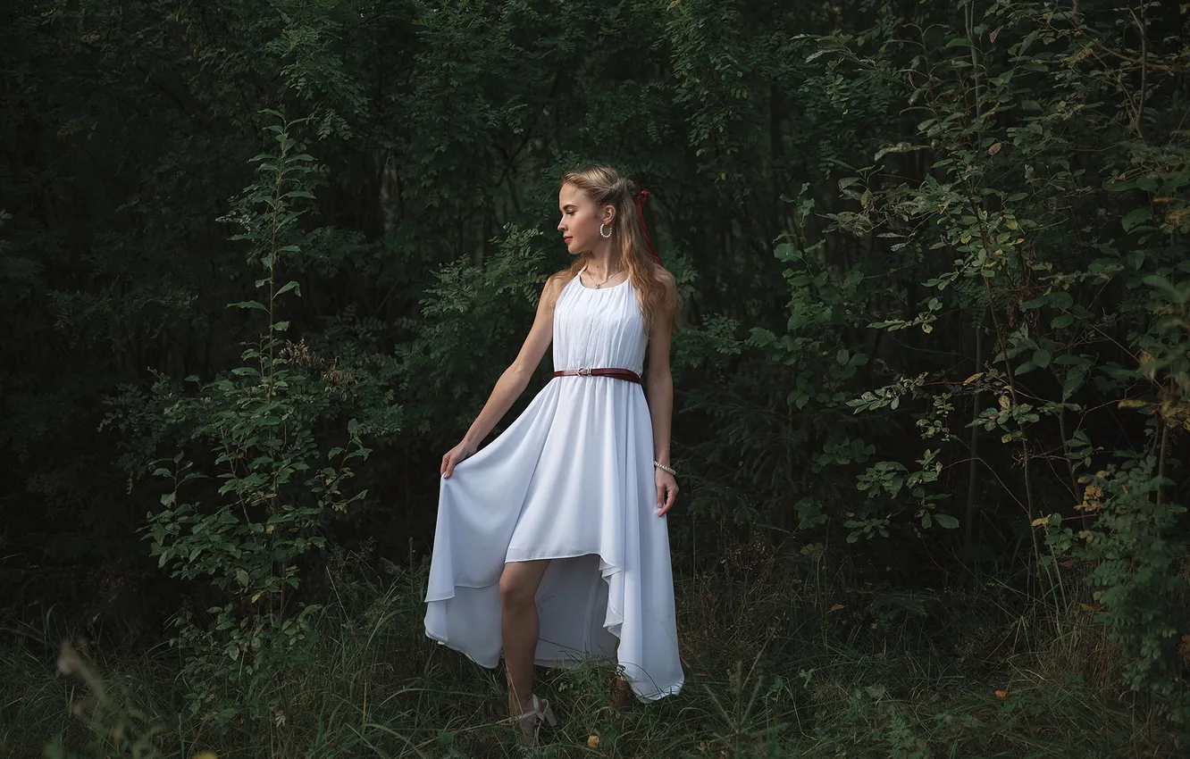 Photo wallpaper girl, nature, sexy, Wallpaper, sweetheart, model, bright, makeup