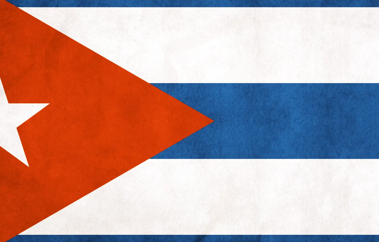 Photo wallpaper Wallpaper, Flag, Cuba, Flag Of Cuba