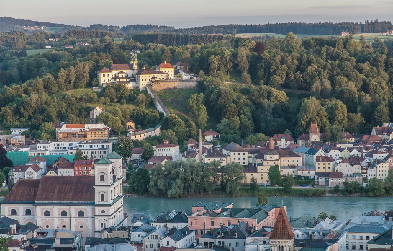 Photo wallpaper Germany, Bayern, panorama, Passau