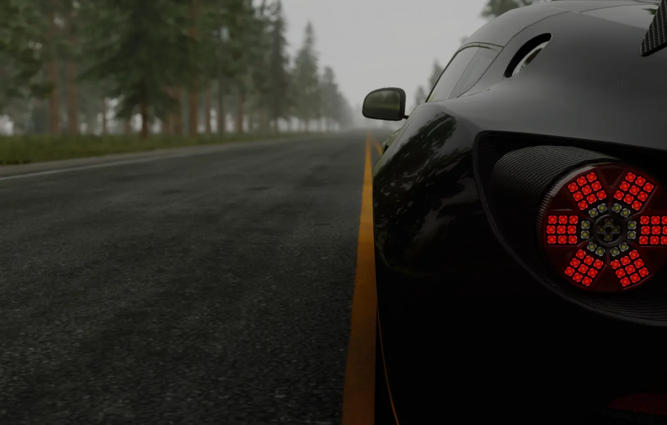 Photo wallpaper car, Aston Martin, game, estrada, preto