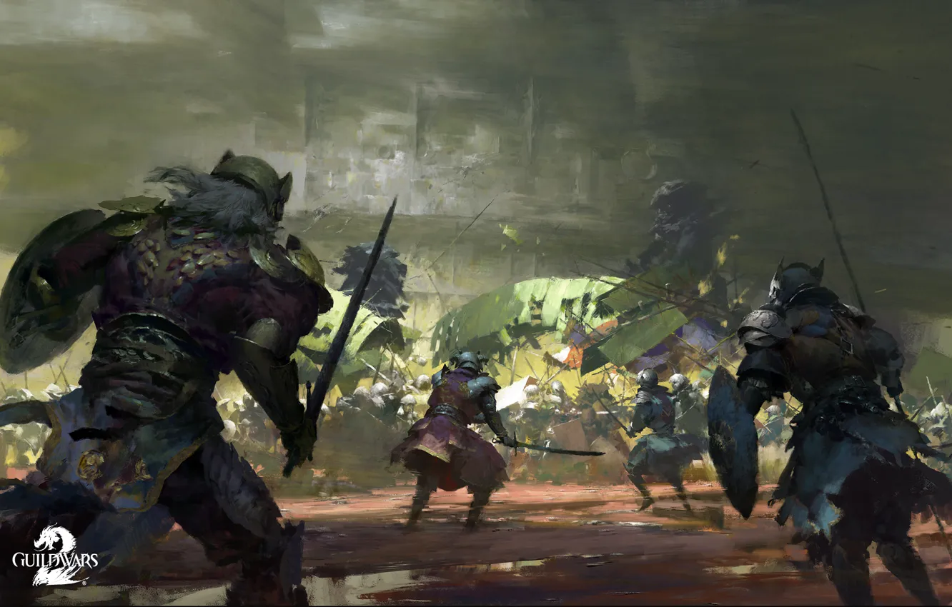 Photo wallpaper Guild Wars 2, Scarlet, Lions Arch Invasion, PC Game
