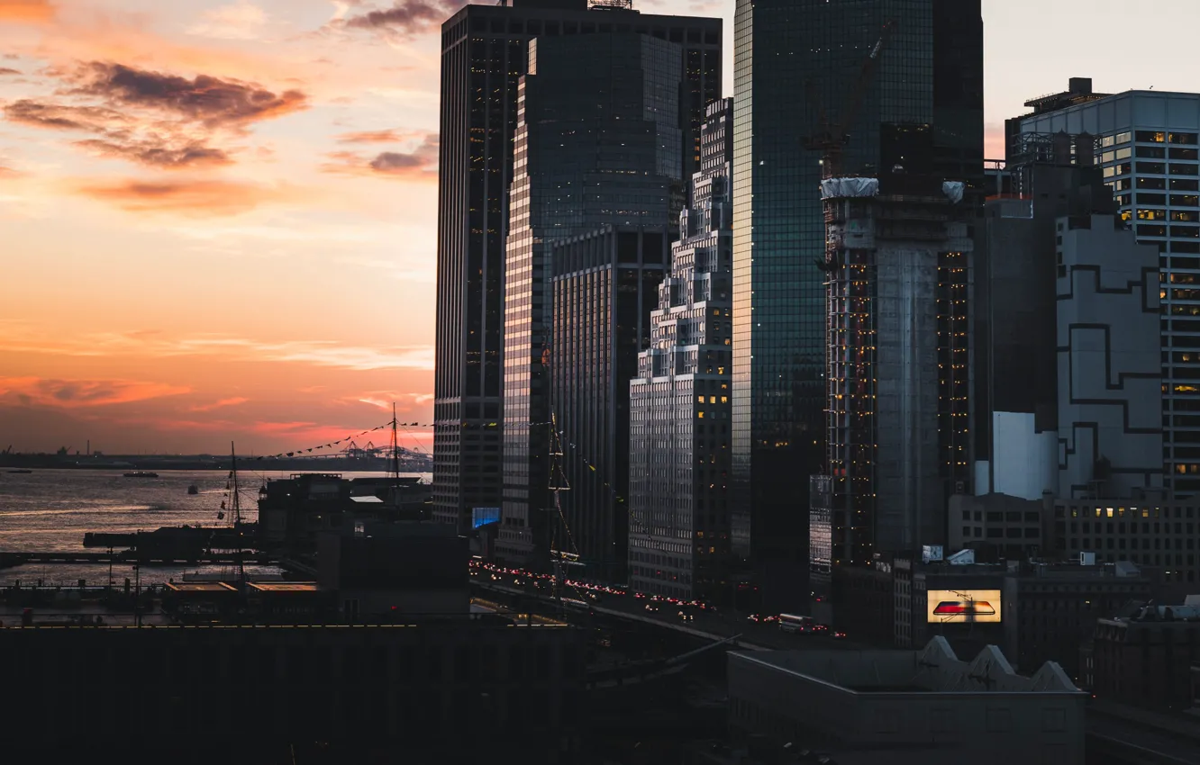 Photo wallpaper city, the city, USA, USA, New York, Manhattan