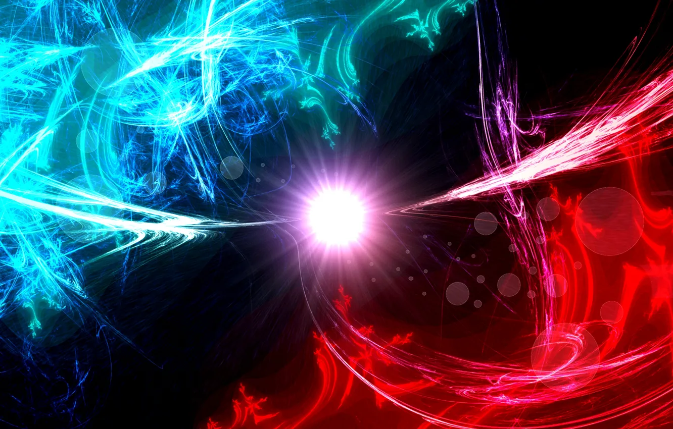 Photo wallpaper light, pattern, smoke, color, gas, fractal