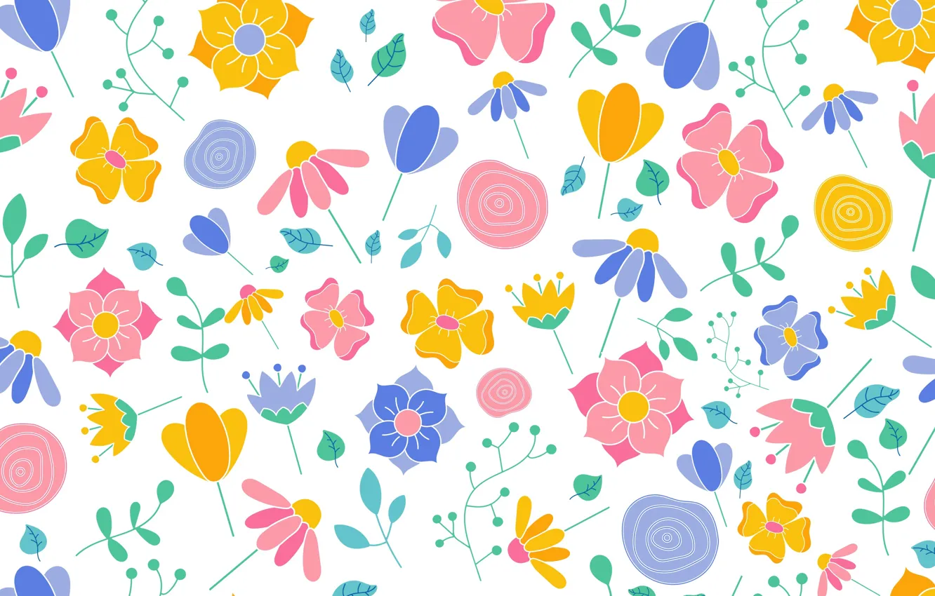 Photo wallpaper flowers, texture, background, petals, floral
