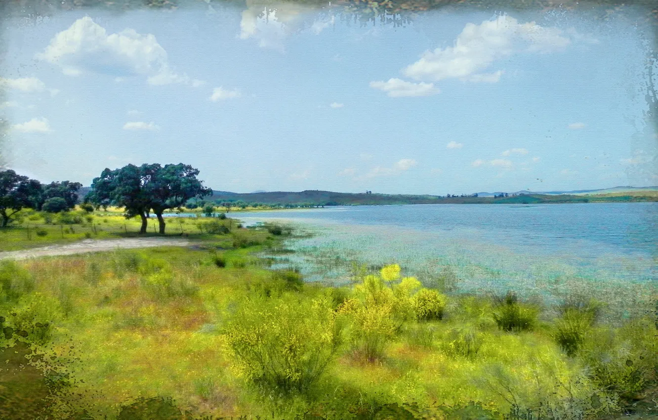 Photo wallpaper landscape, nature, style