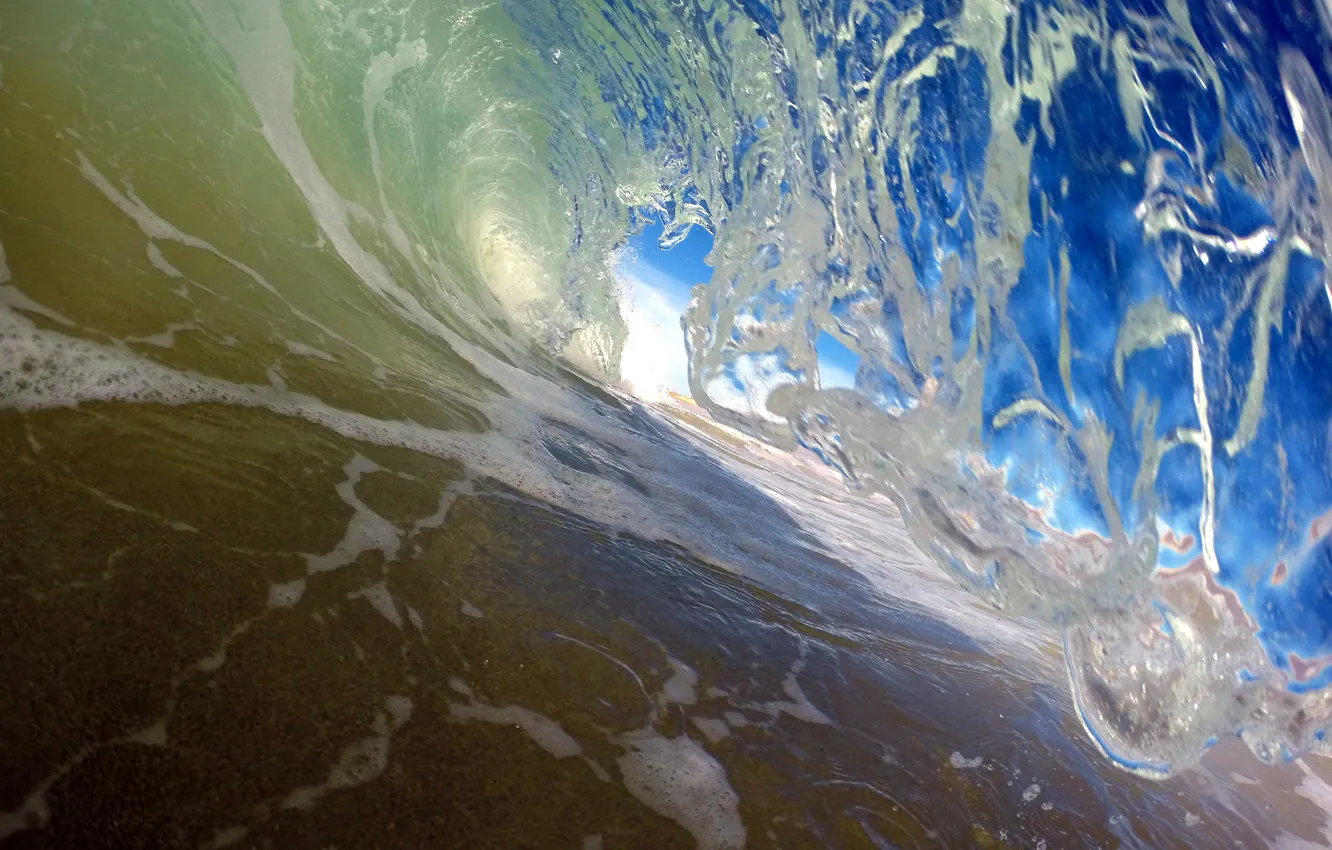 Photo wallpaper sea, water, wave