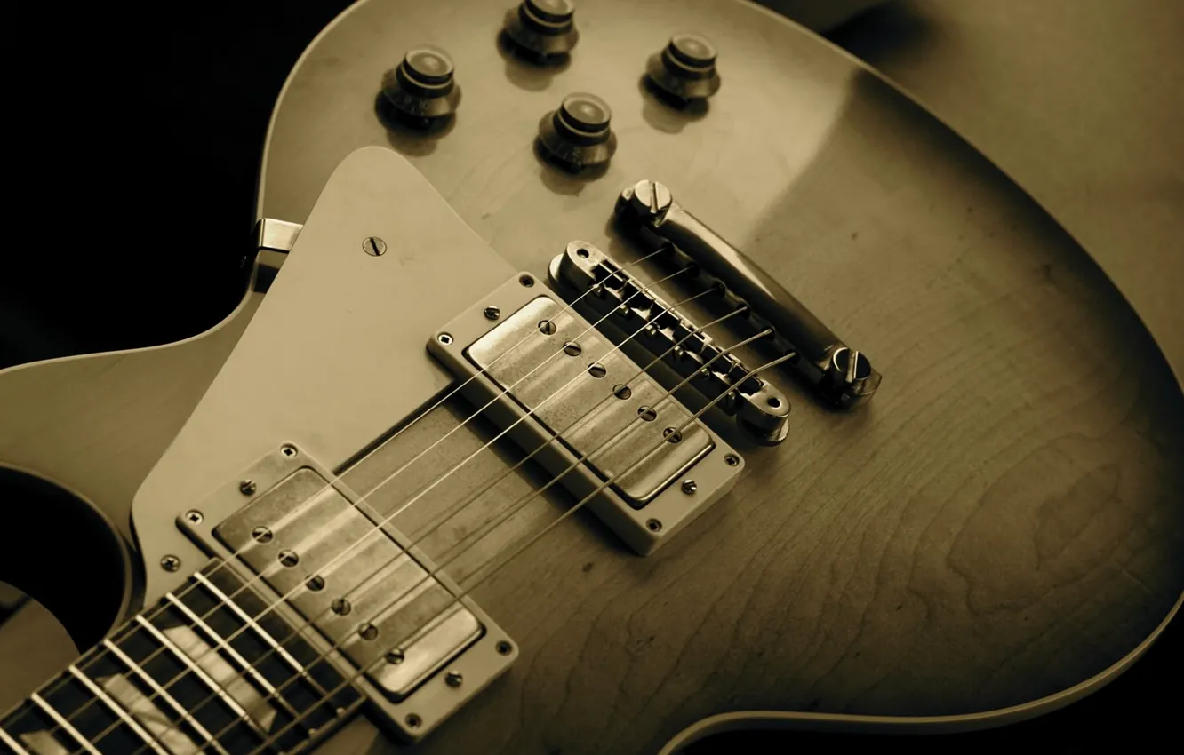 Photo wallpaper music, photo, background, Wallpaper, guitar, strings, Sepia, case