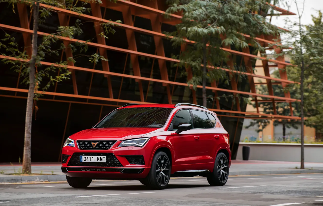 Photo wallpaper the building, 2018, SUV, Seat, Cupra, Ateca