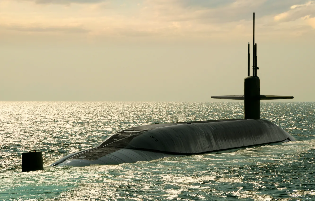 Photo wallpaper submarine, atomic, USS Maryland