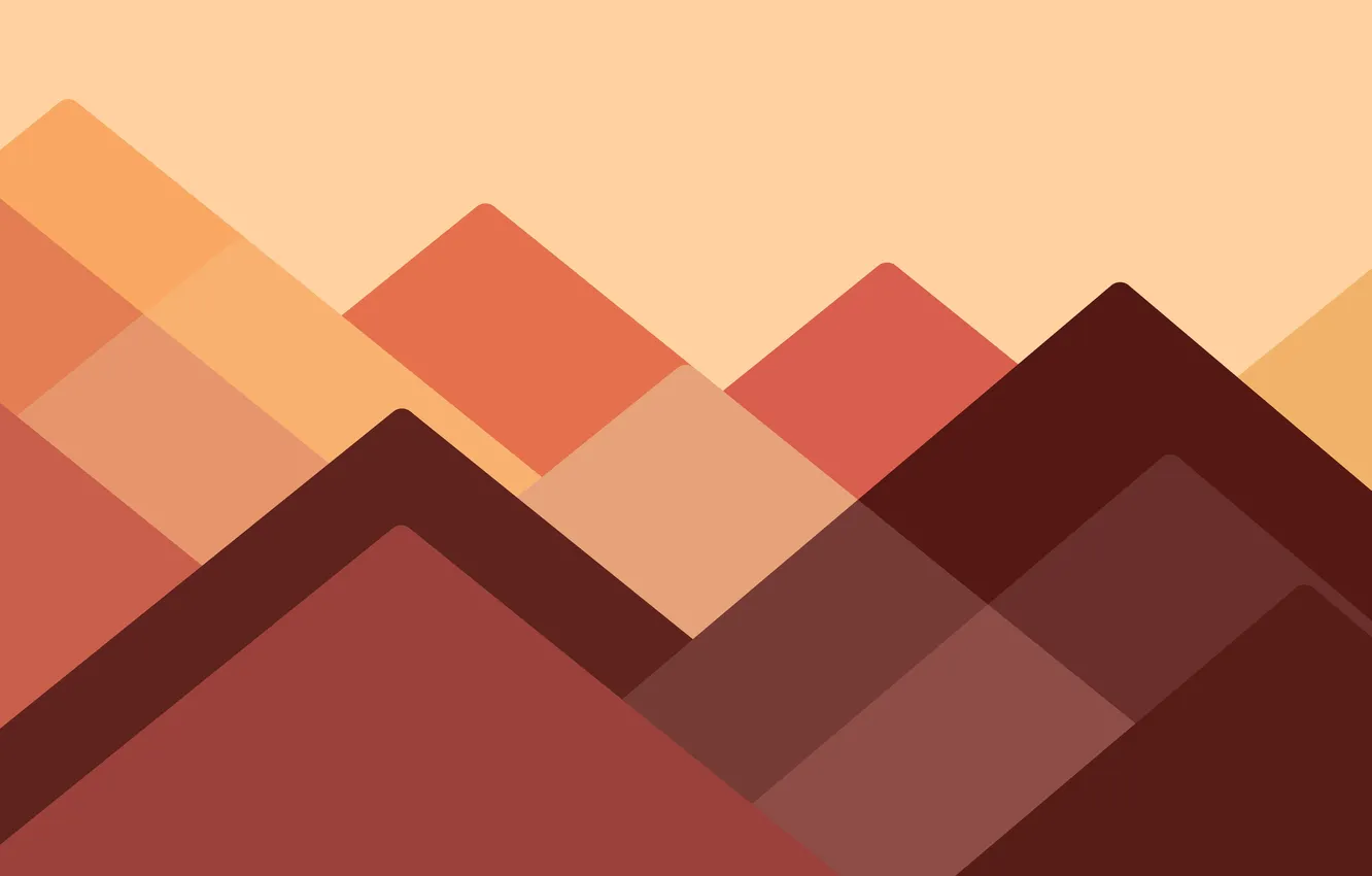 Photo wallpaper red, mountains, Abstract Art