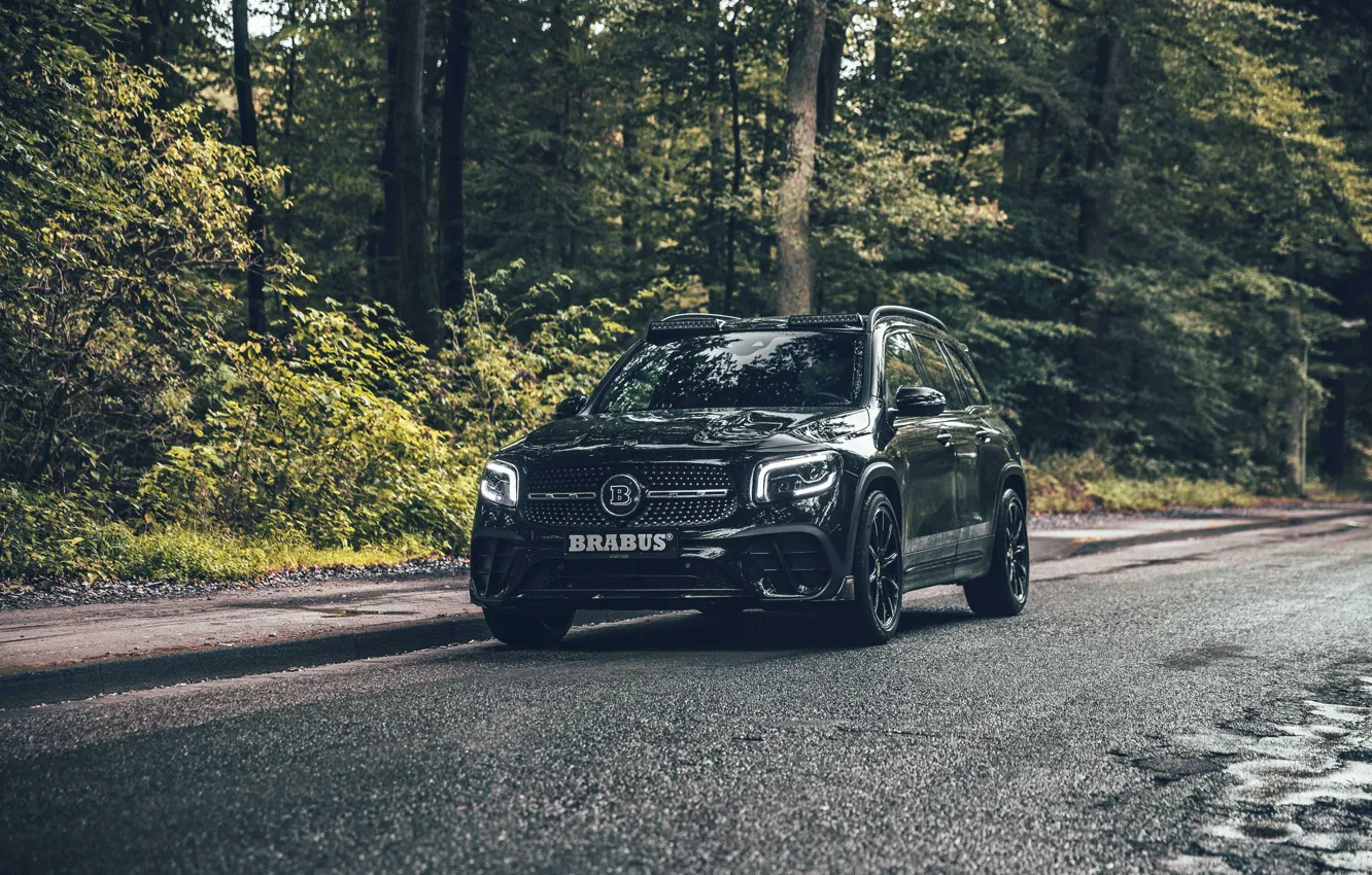 Photo wallpaper Mercedes, Brabus, forest, GLB