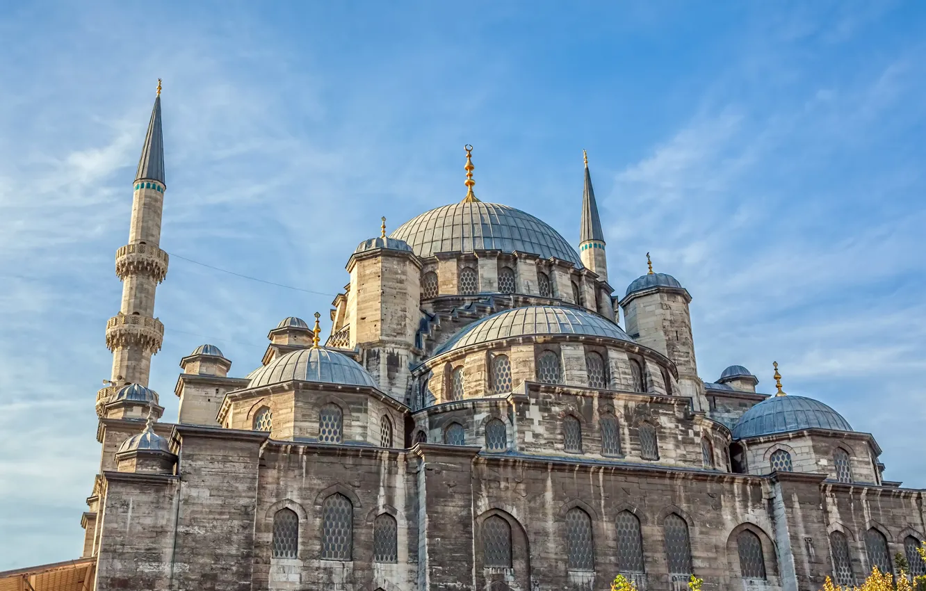 Photo wallpaper temple, mosque, Turkey, Palace, Istanbul, New Mosque