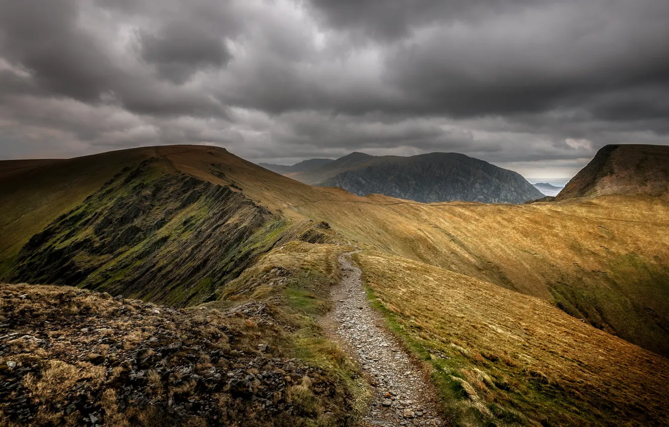 Photo wallpaper Wales, Wales, Carneddau, Pen Yr Ole Wen
