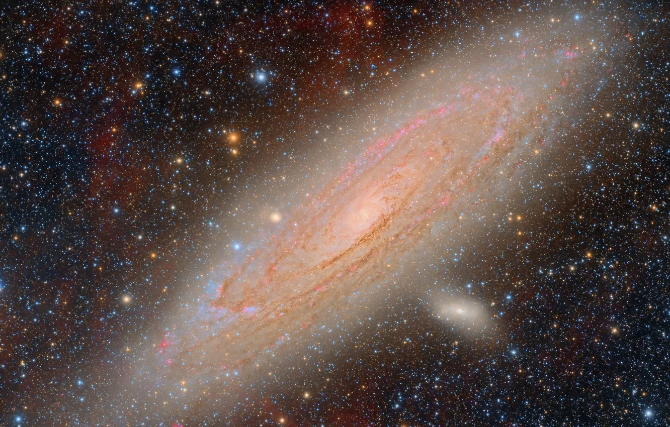 Photo wallpaper spiral, The Andromeda Galaxy, M31