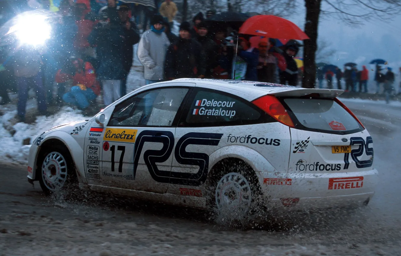 Photo wallpaper Ford, Ford, Ice, Focus, WRC, Rally, Rally, Focus