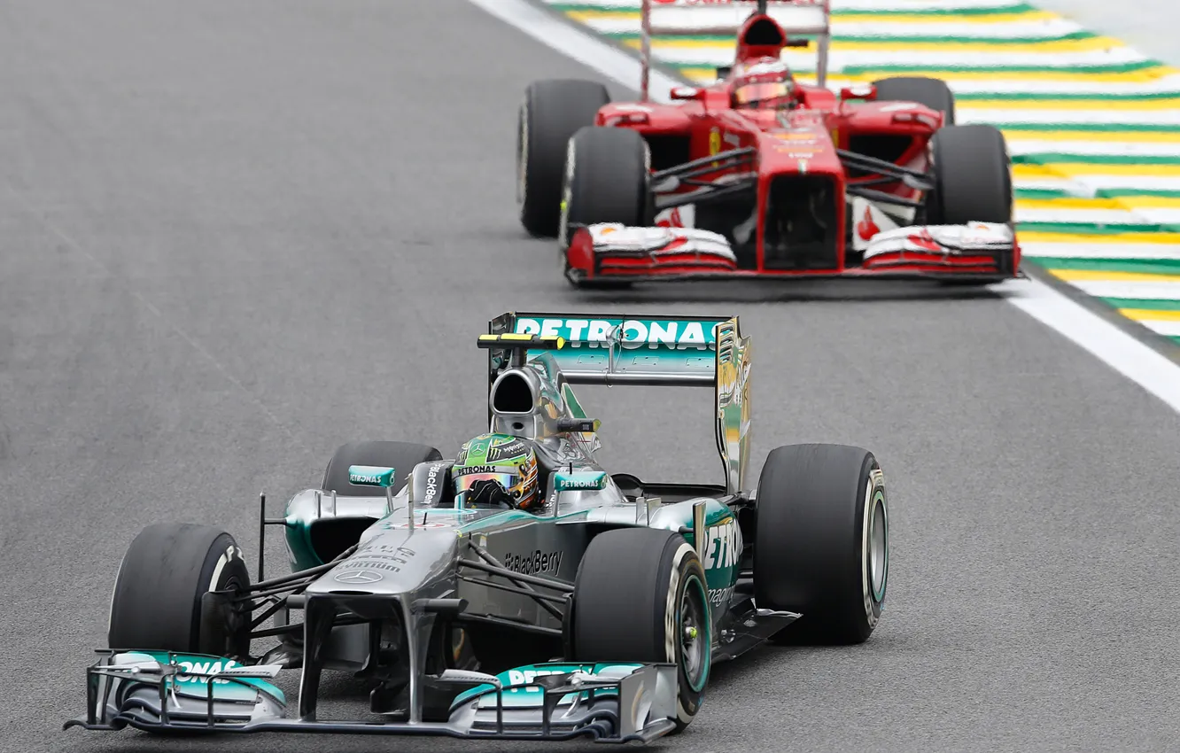 Photo wallpaper race, formula 1, Ferrari, Motorsport, Mercedes AMG Petronas