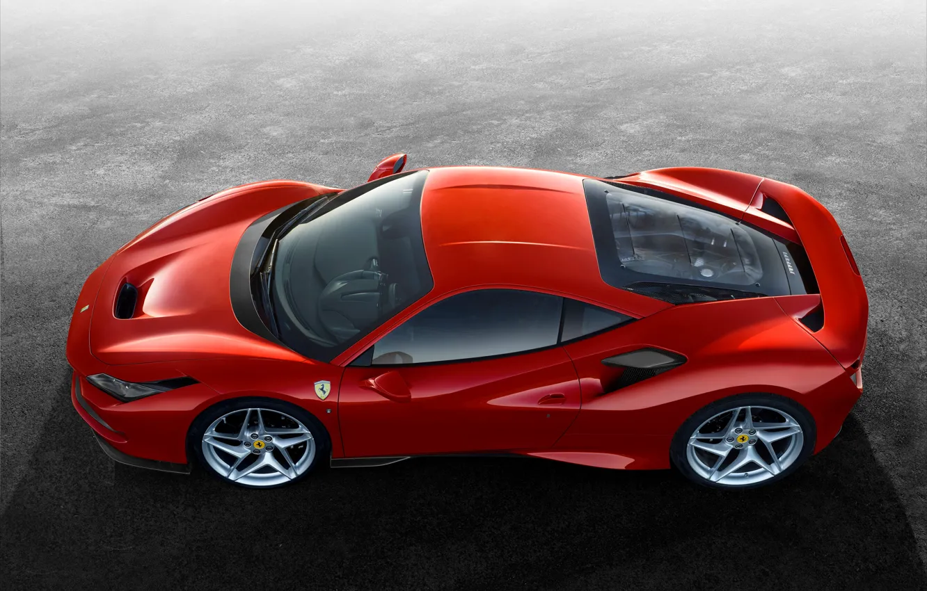 Photo wallpaper machine, Ferrari, sports car, drives, F8 Tribute