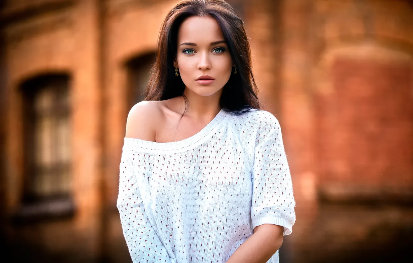 Photo wallpaper look, the city, background, portrait, Angelina, the beauty, Lost girl, Denis Petrov