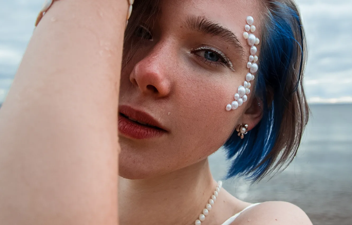 Photo wallpaper macro, decoration, makeup, sponge, Oleg Naumov