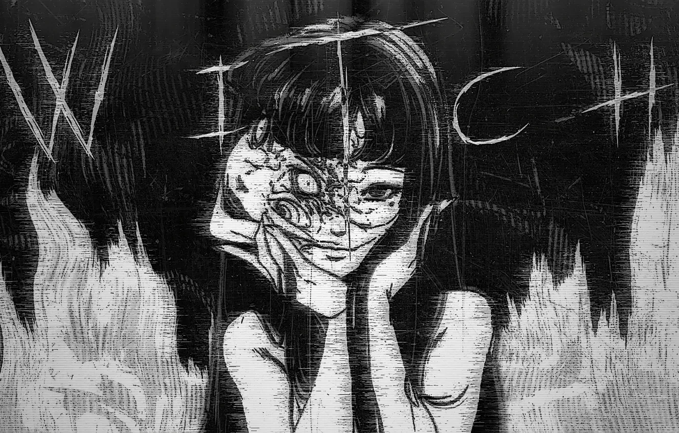 Wallpaper dark, manga, witch, unknown, my project, octarine, Tomie for ...