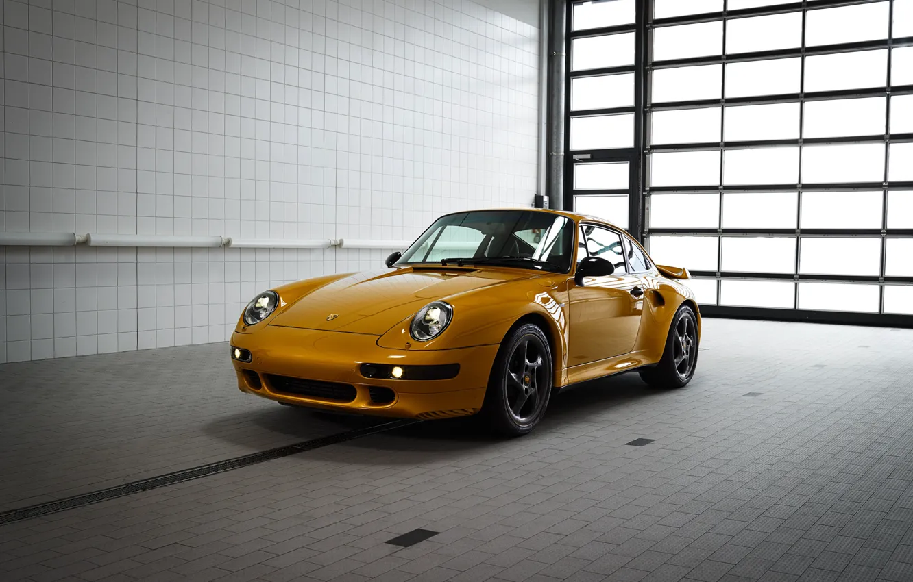 Photo wallpaper yellow, Porsche, body, 993, 911 Turbo