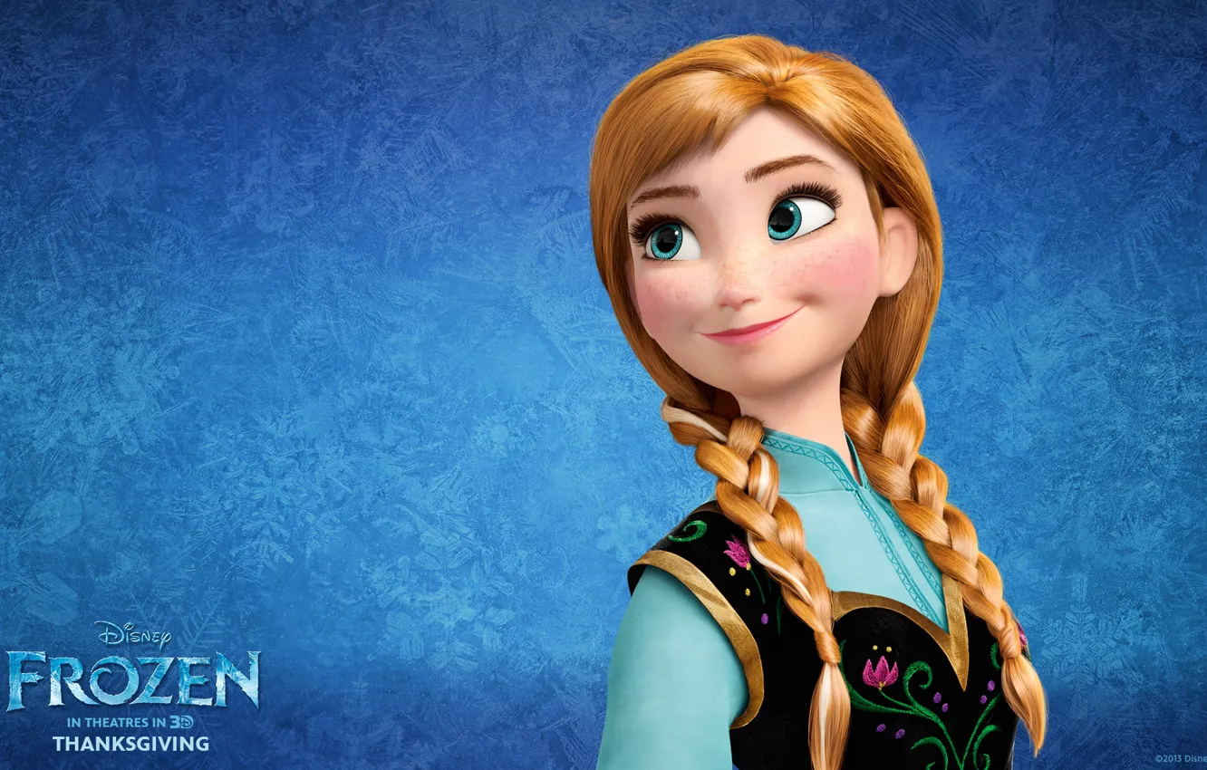 Photo wallpaper Frozen, Walt Disney, Cold Heart, Animation Studios, Princess Anna