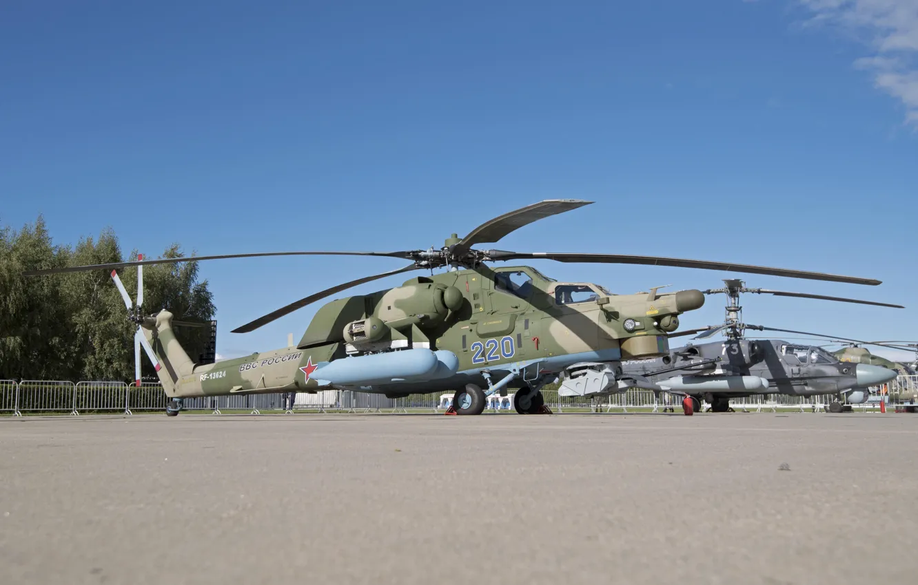 Photo wallpaper helicopter, Russian, shock, Mi-28N