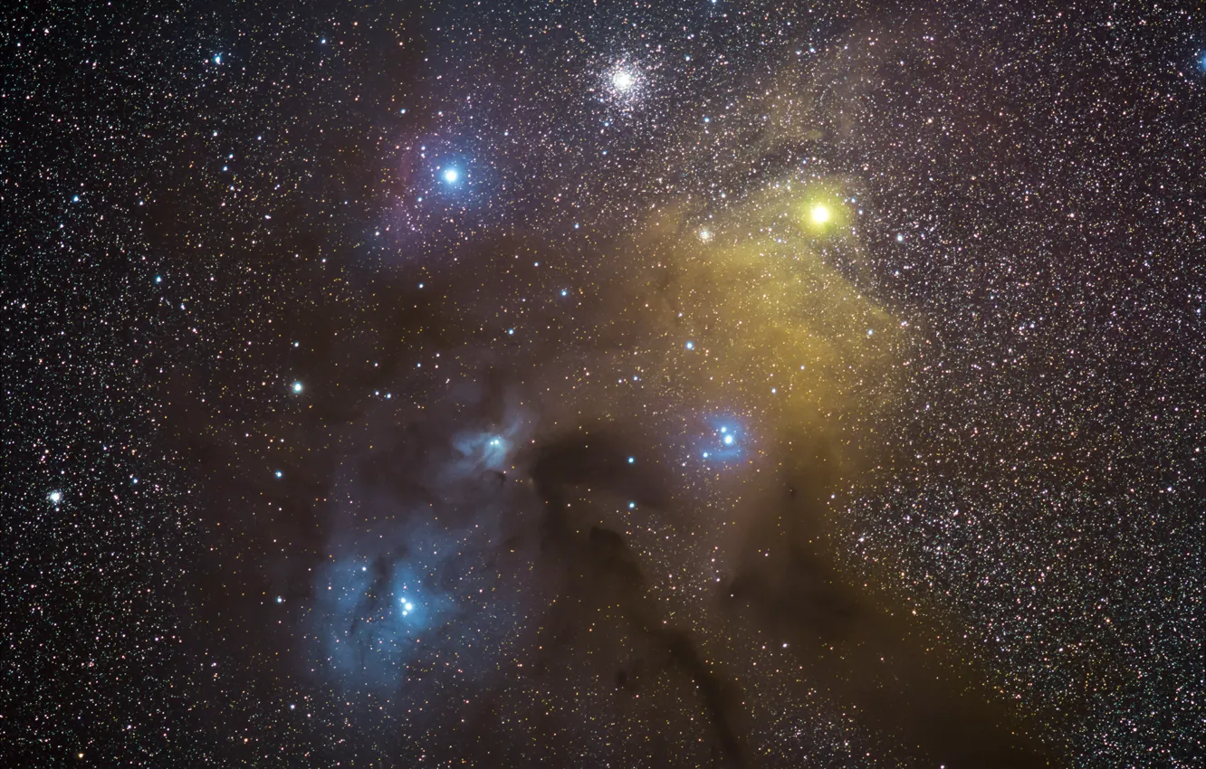 Photo wallpaper space, space, stars, Molecular cloud, Rho Ophiuchus
