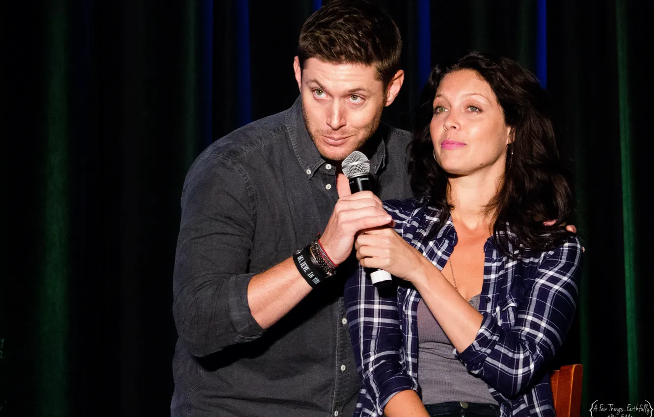 Photo wallpaper actress, actor, Jensen Ackles, Jensen Ackles, Alaina Huffman, Elaine Huffman