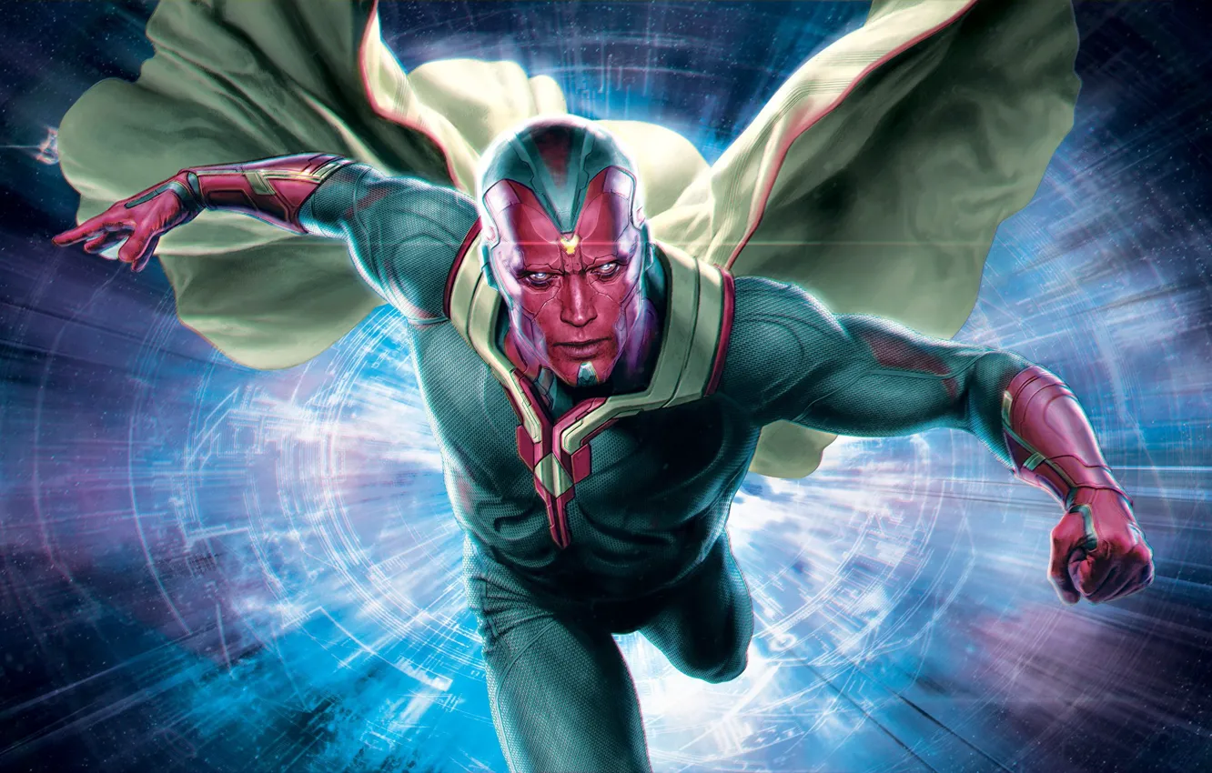 Photo wallpaper flight, The Avengers, Avengers, Vision