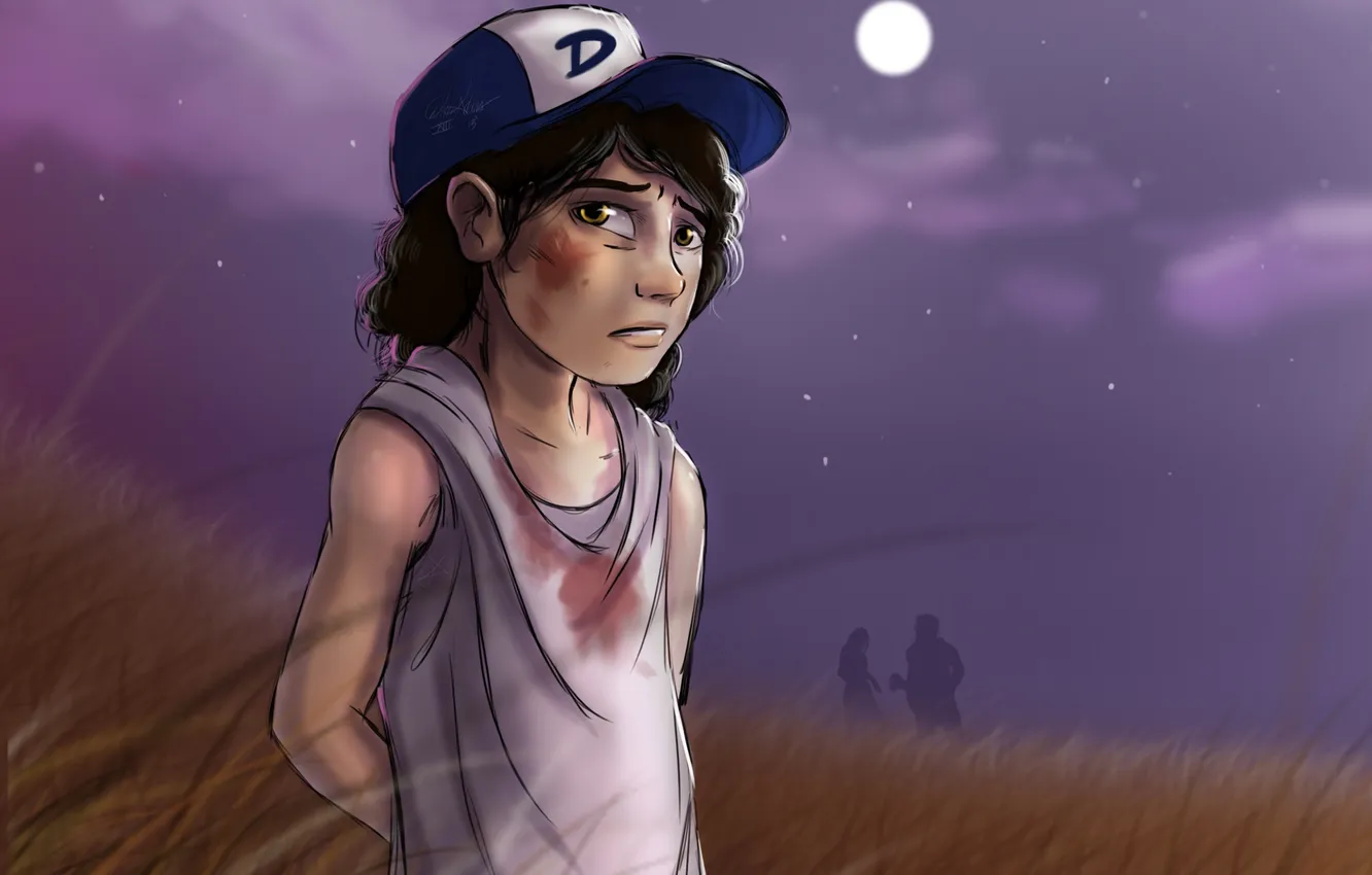 Photo wallpaper the game, girl, The walking dead, Clementine, Clementine, walking dead the game