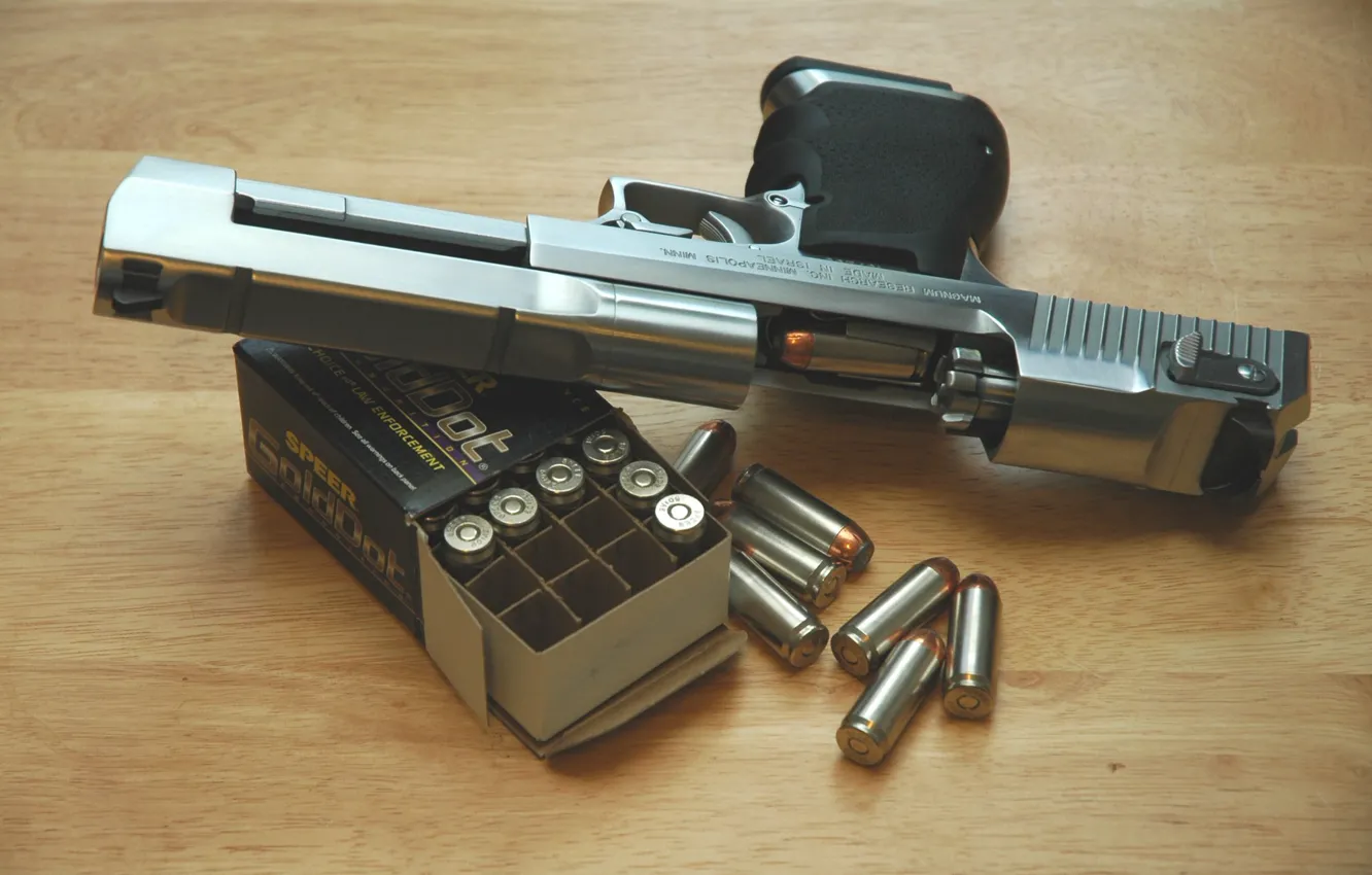 Photo wallpaper gun, cartridges, Desert Eagle, Desert Eagle