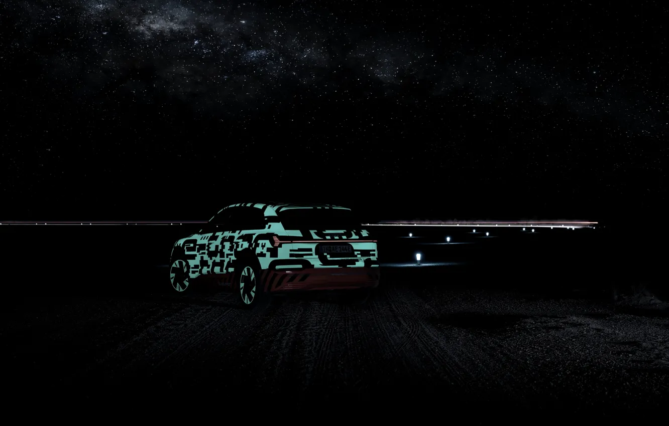 Photo wallpaper the sky, night, Audi, 2018, E-Tron Prototype