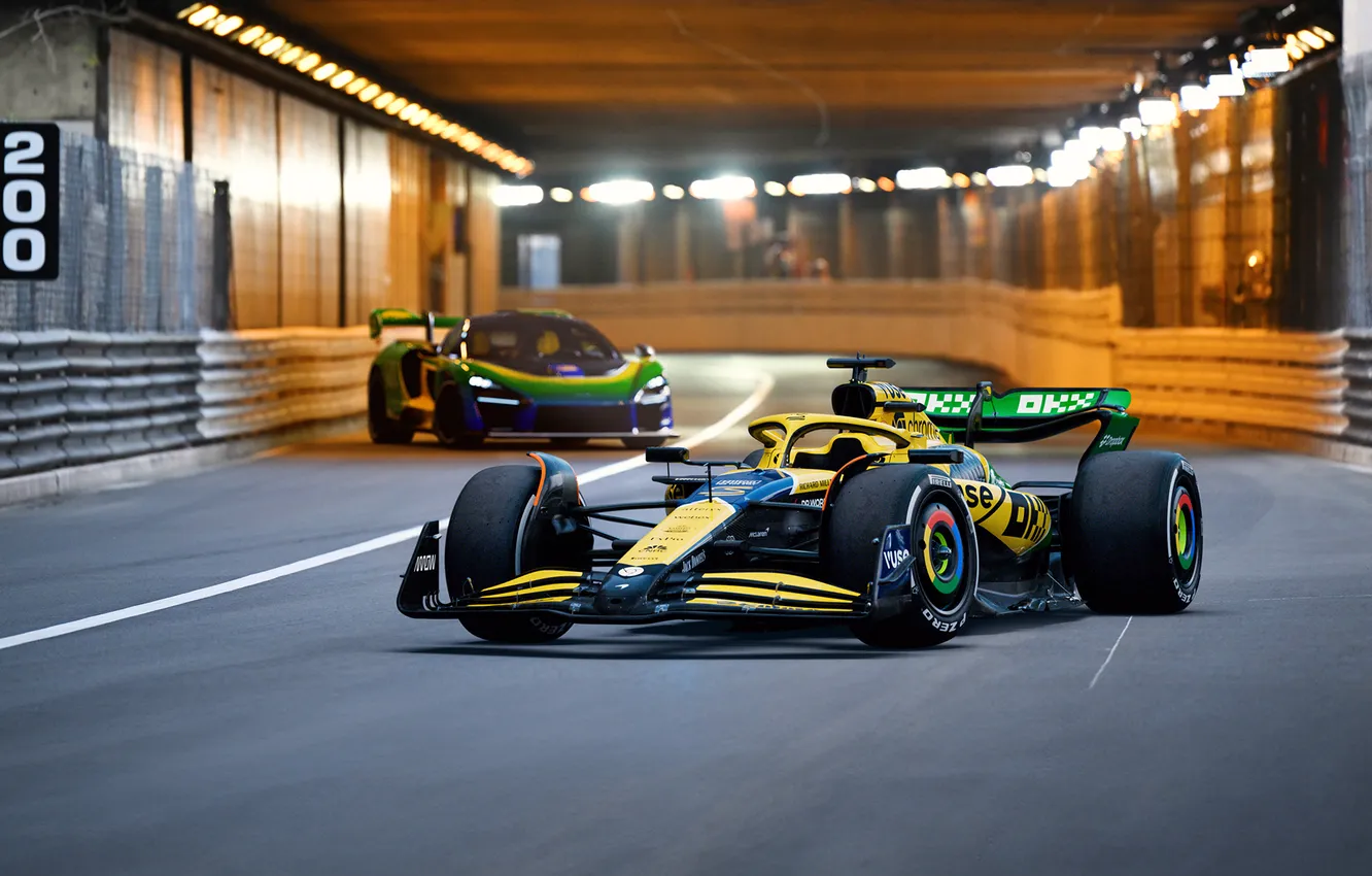 Photo wallpaper car, McLaren, Monaco, Formula 1, Ayrton Senna, race cars, McLaren F1, McLaren P1