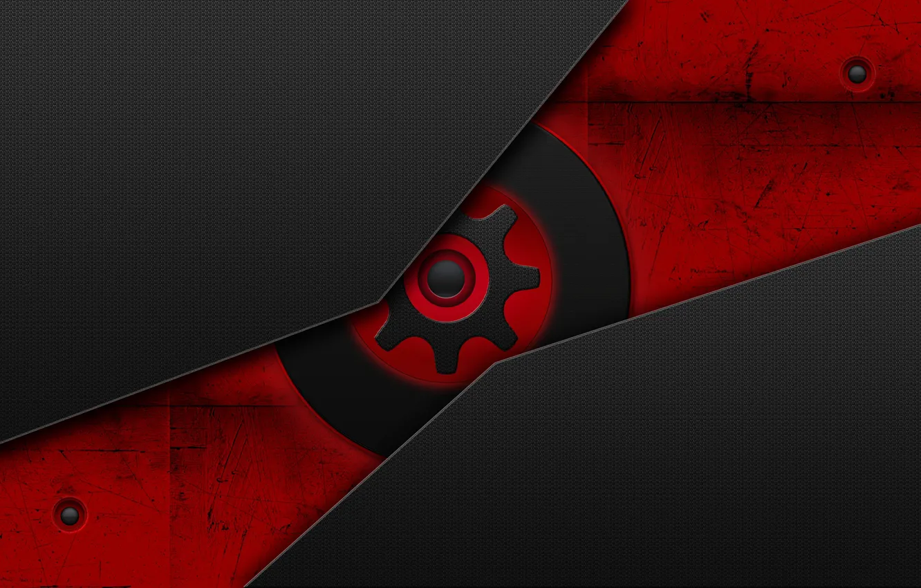 Photo wallpaper circles, mesh, details, Geared Down Again