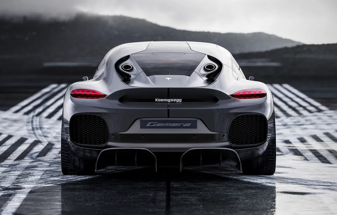 Photo wallpaper Koenigsegg, rear view, Gemer, Koenigsegg Gemera