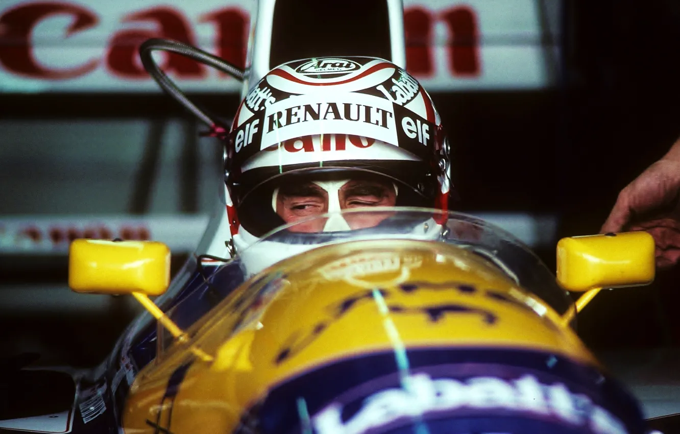 Photo wallpaper williams, Nigel Mansell, FW14A, Season 1991, GP USA