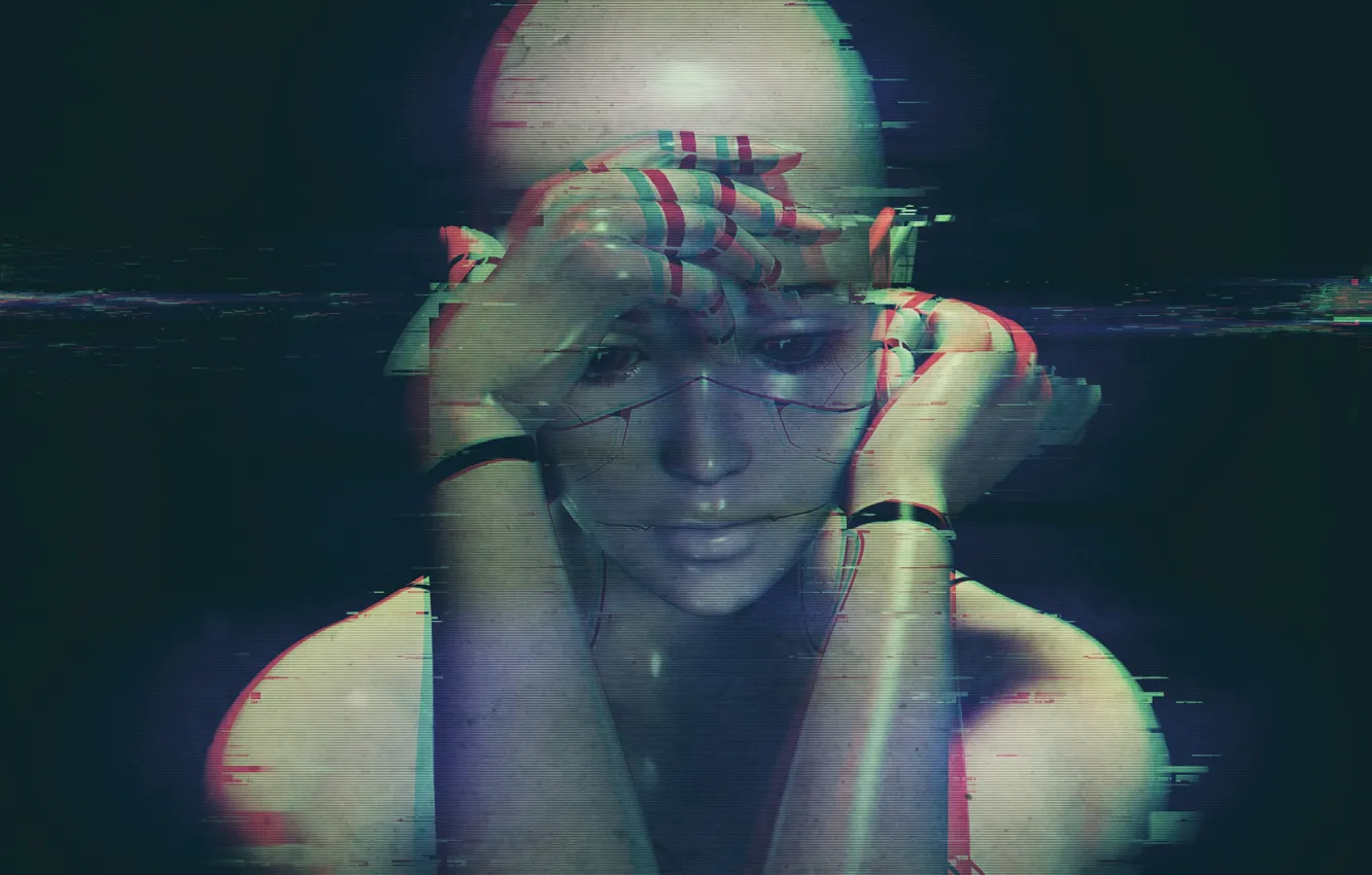 Photo wallpaper style, fiction, robot, art, fantasy, robot, science fiction, art