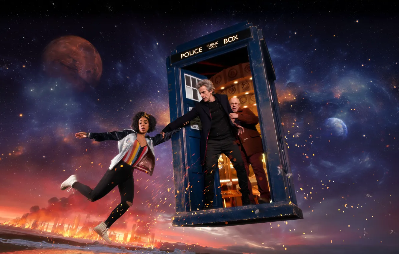 Photo wallpaper fiction, planet, Doctor Who, Doctor Who, The TARDIS, TARDIS, sci fi, Peter Capaldi