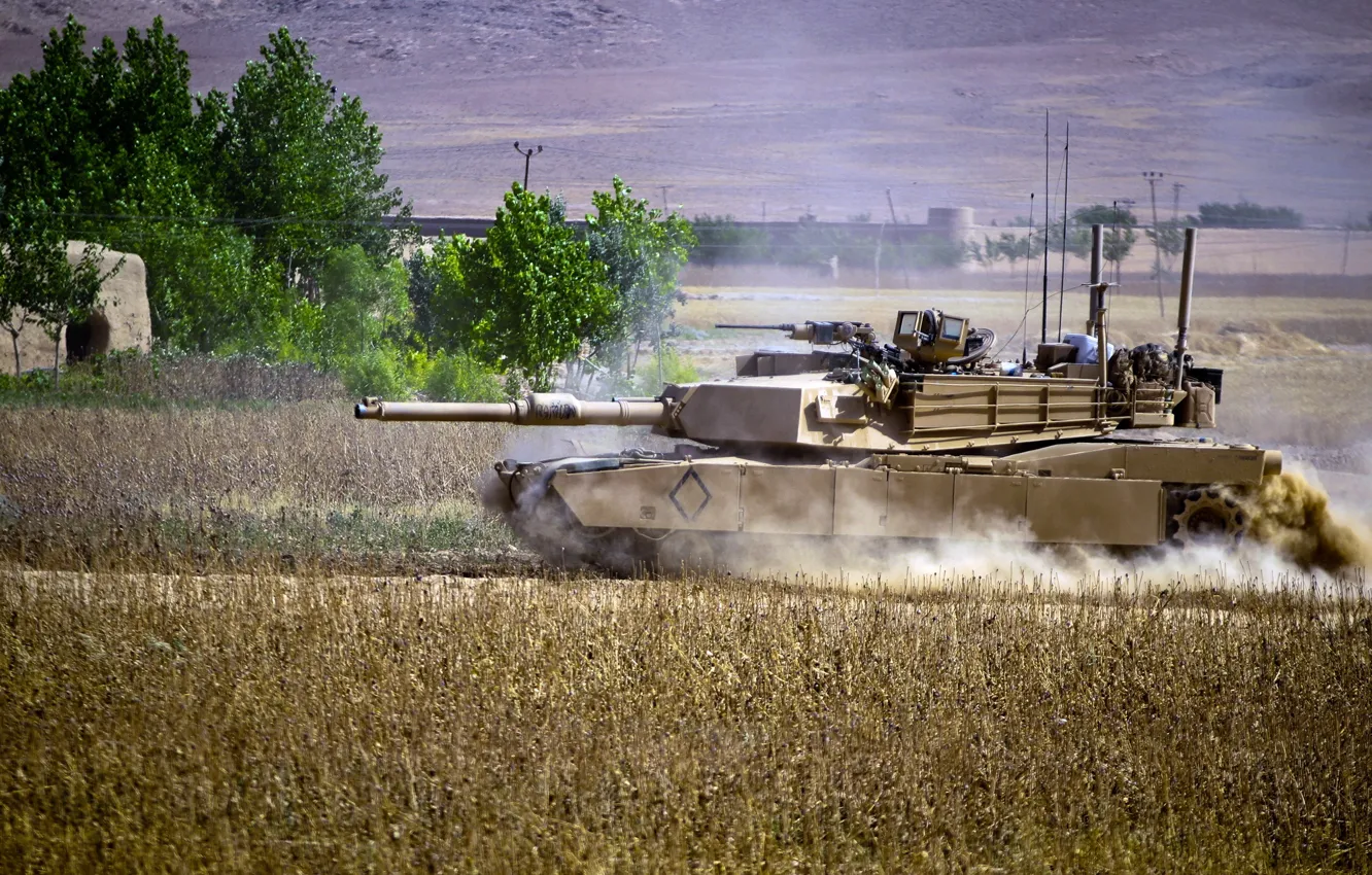 Photo wallpaper weapons, tank, Abrams