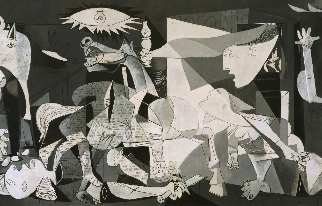 Photo wallpaper oil, painting, canvas, 1937, Pablo Picasso, Guernica, Guernica, Pablo Picasso