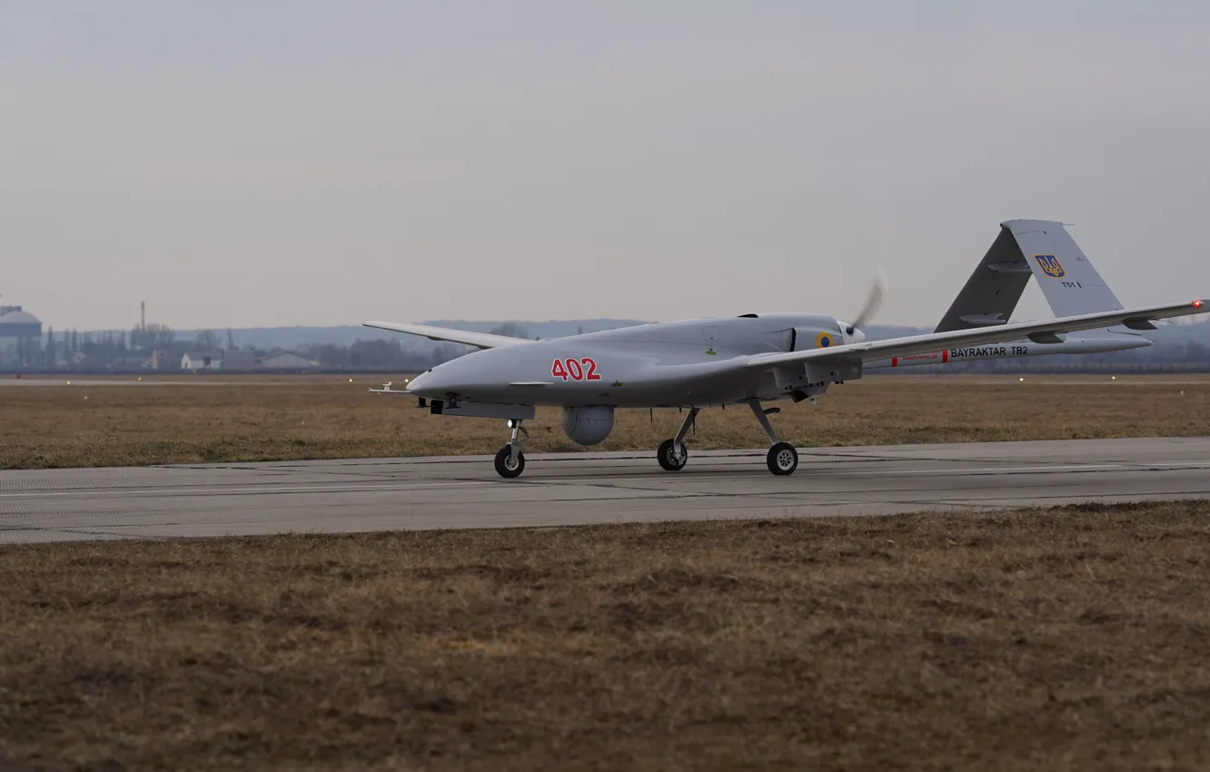 Photo wallpaper UAV, Chassis, Ukrainian air force, Bayraktar TB2, Strike UAVs