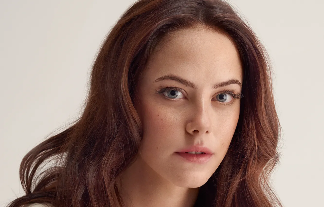 Photo wallpaper look, face, background, portrait, makeup, actress, hairstyle, brown hair